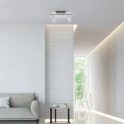 Paul Neuhaus LED-Deckenleuchte 2flg silberfarben^ Deckenleuchten