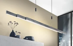 Paul Neuhaus LED-Pendelleuchte 3flg silberfarben^ Pendelleuchten