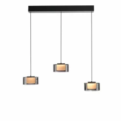 Paul Neuhaus LED-Pendelleuchte 3flg schwarz^ Pendelleuchten