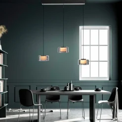 Paul Neuhaus LED-Pendelleuchte 3flg schwarz^ Pendelleuchten