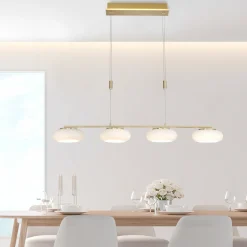 Paul Neuhaus LED-Pendelleuchte 5flg silberfarben^ Pendelleuchten