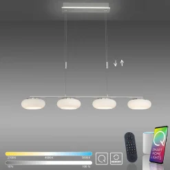 Paul Neuhaus LED-Pendelleuchte 5flg silberfarben^ Pendelleuchten