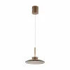 Pendelleuchten>Paul Neuhaus LED-Pendelleuchte 2flg braun