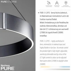 Paul Neuhaus LED-Pendelleuchte 2flg grau^ Pendelleuchten