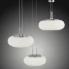 Pendelleuchten>Paul Neuhaus LED-Pendelleuchte 4flg silberfarben