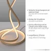 Paul Neuhaus LED-Stehleuchte 1flg braun^ Stehleuchten