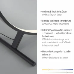 Stehleuchten>Paul Neuhaus LED-Stehleuchte 1flg schwarz