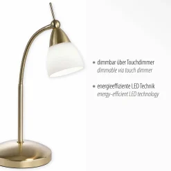 Paul Neuhaus LED-Tischleuchte 1flg goldfarben^ Tischleuchten