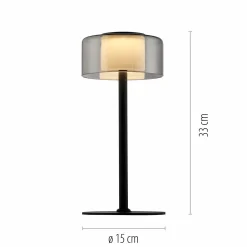 Paul Neuhaus LED-Tischleuchte 1flg schwarz^ Tischleuchten