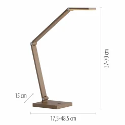 Paul Neuhaus LED-Tischleuchte 1flg braun^ Tischleuchten