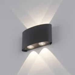 Paul Neuhaus LED-Wandleuchte 4flg schwarz^ Außenwandleuchten|Außenleuchten