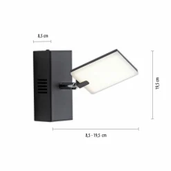 Deckenleuchten|Wandleuchten>Paul Neuhaus LED-Wandleuchte 1flg schwarz