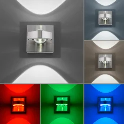 Wandleuchten>Paul Neuhaus LED-Wandleuchte 4flg silberfarben