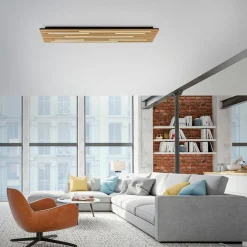 Paul Neuhaus LED-Wand-u. Deckenleuchte 1flg braun^ Wandleuchten