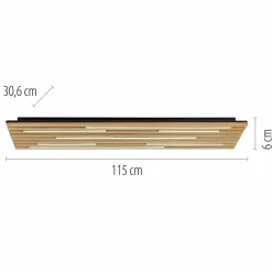 Paul Neuhaus LED-Wand-u. Deckenleuchte 1flg braun^ Wandleuchten