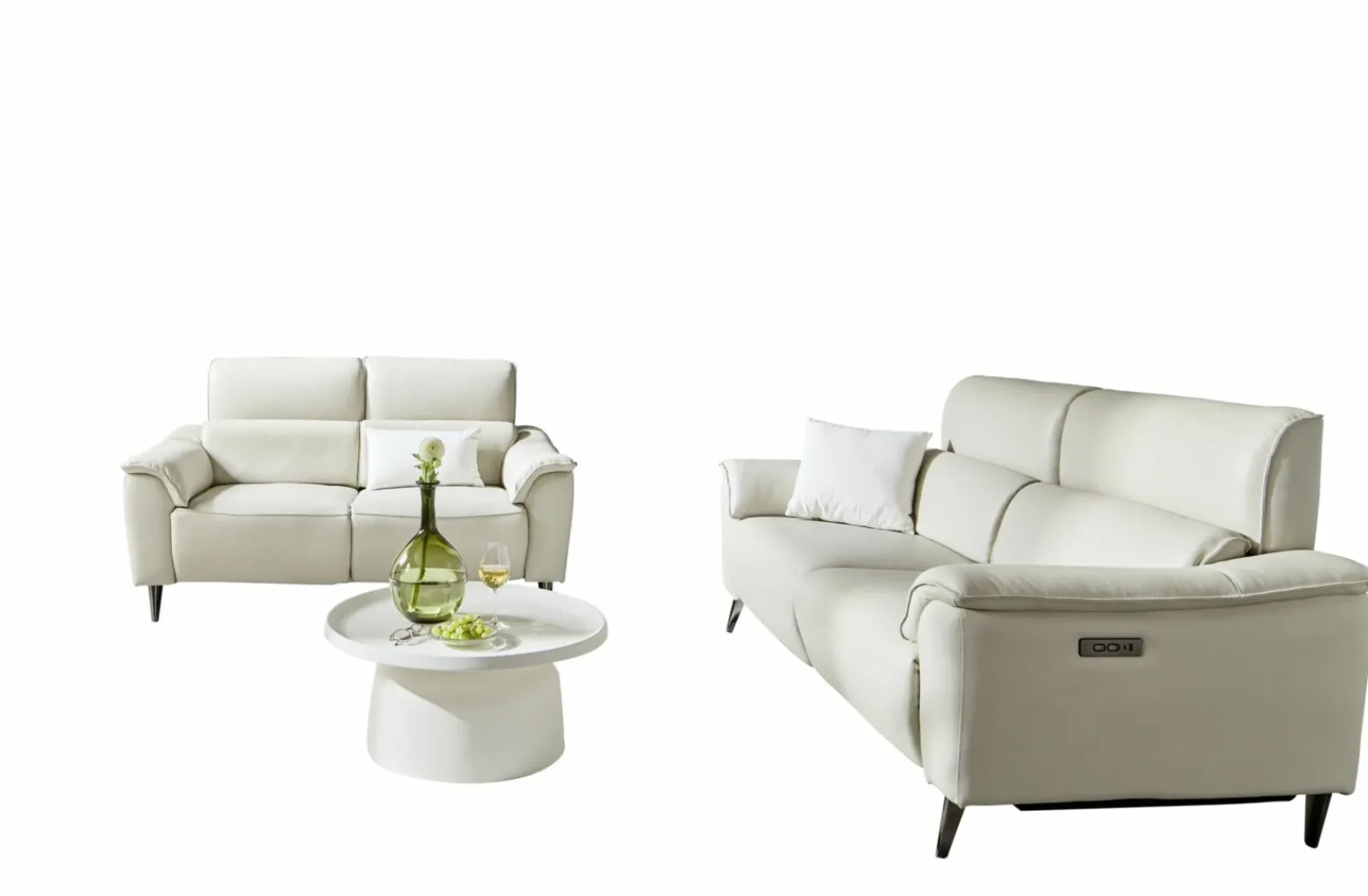 Sofas & Couches> Polstergarnitur beige