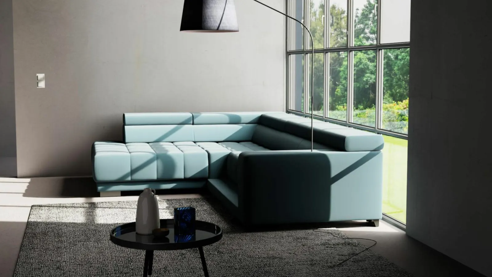 Polstergarnitur blau^ Sofas & Couches