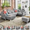 Sofas & Couches> Polstergarnitur grau