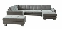 Sofas & Couches> Polstergarnitur grau
