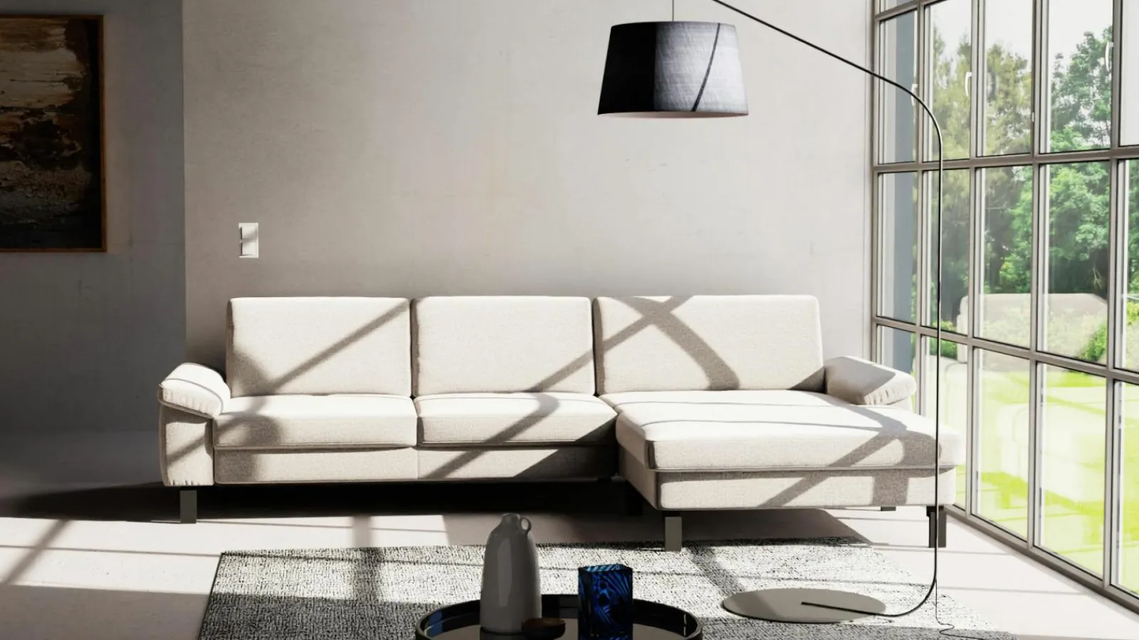 Polstergarnitur grau^ Sofas & Couches