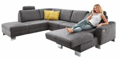Sofas & Couches> Polstergarnitur grau