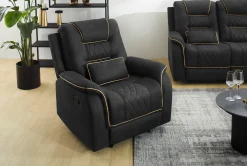 Sofas & Couches> Polstergarnitur schwarz