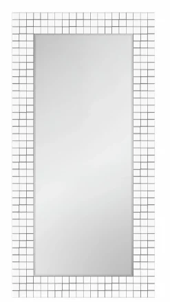 Spiegel> Rahmenspiegel mit Facette silberfarben