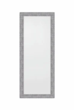 Rahmenspiegel mit Facette schwarzsilberfarben^ Spiegel