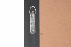 Rahmenspiegel mit Facette schwarzsilberfarben^ Spiegel
