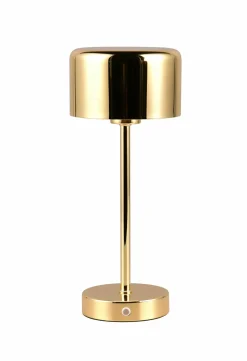 Akku Tischleuchten|Tischleuchten>Reality Leuchten LED - Akku - Tischleuchte 1flg goldfarben