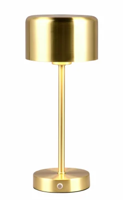 Akku Tischleuchten|Tischleuchten>Reality Leuchten LED - Akku - Tischleuchte 1flg goldfarben