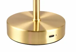 Akku Tischleuchten|Tischleuchten>Reality Leuchten LED - Akku - Tischleuchte 1flg goldfarben