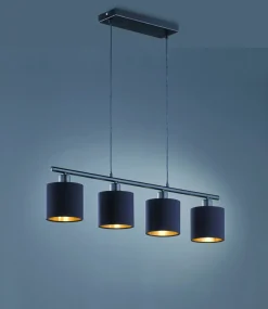 Pendelleuchten>Reality Leuchten Pendelleuchte 4flg schwarz
