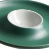 Serviergeschirr>Ritzenhoff & Breker Eierbecher mit Ablage 12cm grünweiß