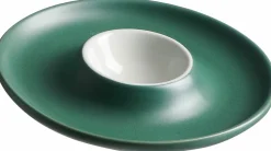 Serviergeschirr>Ritzenhoff & Breker Eierbecher mit Ablage 12cm grünweiß