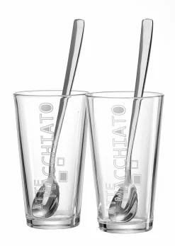 Kaffee & Teegläser|Gläsersets>Ritzenhoff & Breker 2er Latte Macchiatoglas 350ml weißtransparent