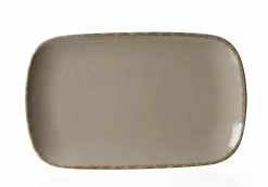 Ritzenhoff & Breker Platte eckig 33x20cm graubraun^ Serviergeschirr
