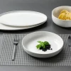 Ritzenhoff & Breker Platte mit Rand oval 36x20cm weiß^ Serviergeschirr