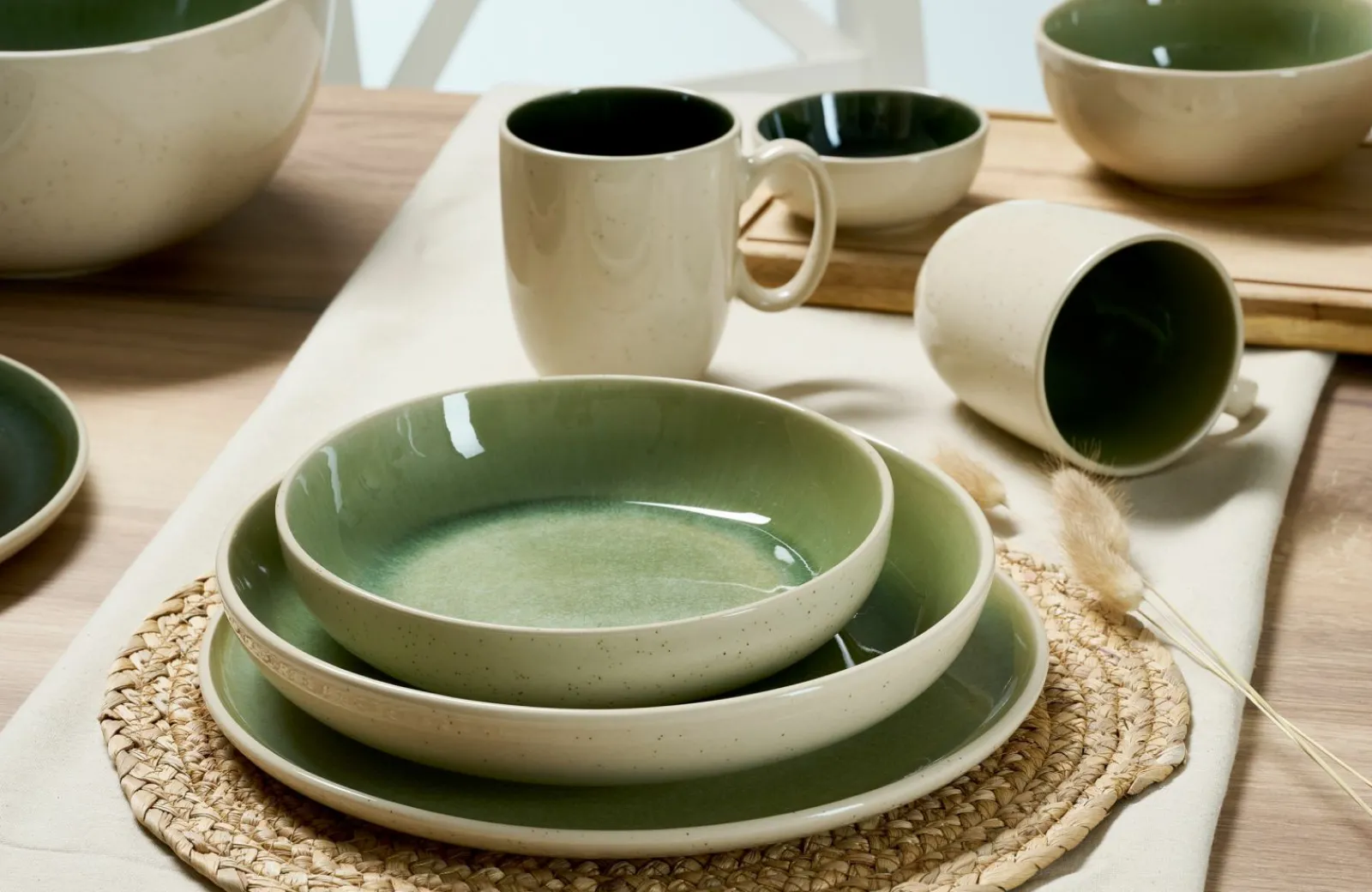 Ritzenhoff & Breker Suppenteller 20cm beigegrün^ Dessertteller
