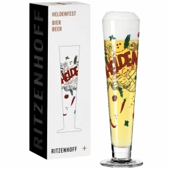 Ritzenhoff Cristal Bierglas 390ml grünbraunrotschwarz^ Biergläser