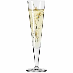 Ritzenhoff Cristal Champagnerglas 205ml goldfarbensilberfarbenschwarz^ Sektgläser