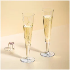 Ritzenhoff Cristal Champagnerglas 205ml goldfarbensilberfarbenschwarz^ Sektgläser