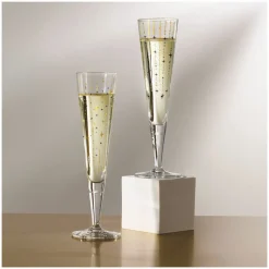 Ritzenhoff Cristal 2er Champagnerglas 205ml schwarzgoldfarben^ Gläsersets