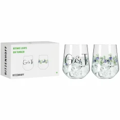 Ritzenhoff Cristal 2er Ginglas 710ml schwarzgrünviolett^ Schnapsgläser|Gläsersets