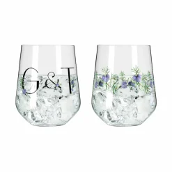 Ritzenhoff Cristal 2er Ginglas 710ml schwarzgrünviolett^ Schnapsgläser|Gläsersets