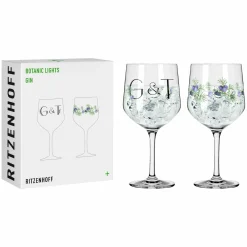 Ritzenhoff Cristal 2er Ginglas 710ml schwarzgrünviolett^ Schnapsgläser|Gläsersets