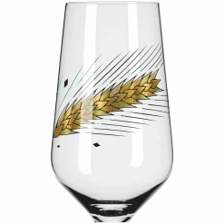 Biergläser|Gläsersets>Ritzenhoff Cristal 2er Pilsglas 370ml goldfarbenschwarzgrün