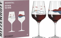 Ritzenhoff Cristal 2er Rotweinglas 570ml blaurot^ Gläsersets