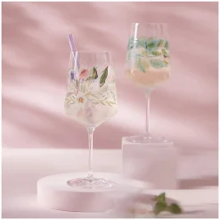 Longdrinkgläser>Ritzenhoff Cristal Hugoglas 544ml pinkgrün