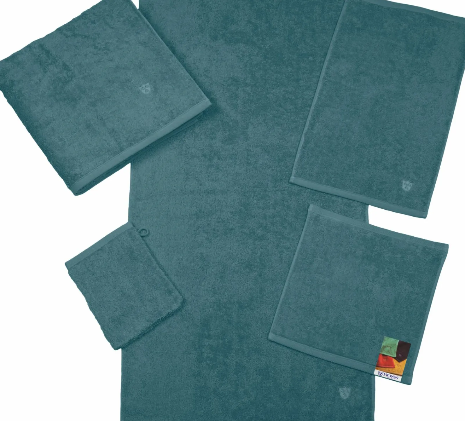Ross Walk-Frottier-Handtuch blau^ Handtücher